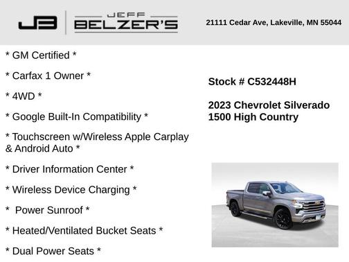 2023 Chevrolet Silverado 1500 High Country