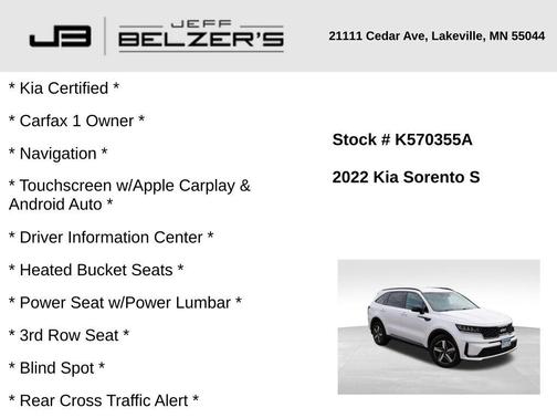 2022 Kia Sorento S