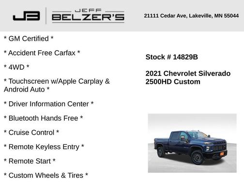 2021 Chevrolet Silverado 2500 Custom
