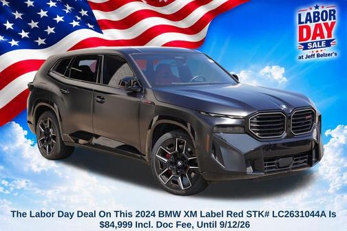Frozen Black 2024 BMW XM Label Red