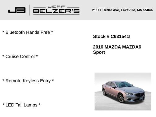 2016 Mazda Mazda6 i Sport