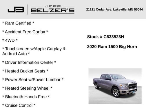 2020 RAM 1500 Big Horn