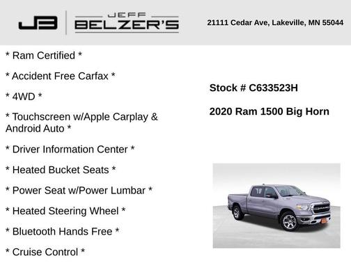 2020 RAM 1500 Big Horn
