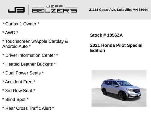 2021 Honda Pilot Special Edition