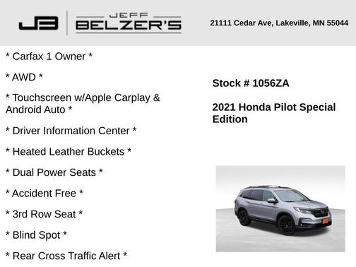 2021 Honda Pilot Special Edition