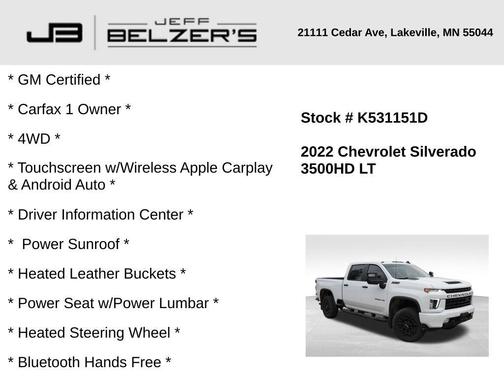2022 Chevrolet Silverado 3500 LT
