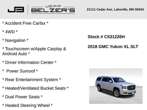 2018 GMC Yukon XL SLT