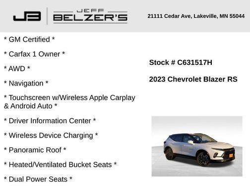 2023 Chevrolet Blazer RS