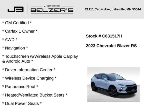 2023 Chevrolet Blazer RS