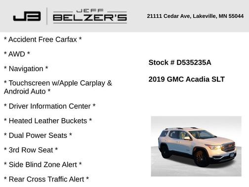2019 GMC Acadia SLT-1