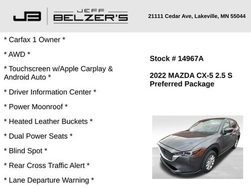 2022 Mazda CX-5 2.5 S Preferred Package