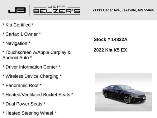 2022 Kia K5 EX