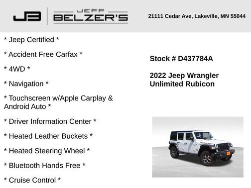2022 Jeep Wrangler Unlimited Rubicon