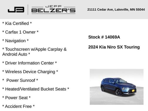 2024 Kia Niro SX Touring