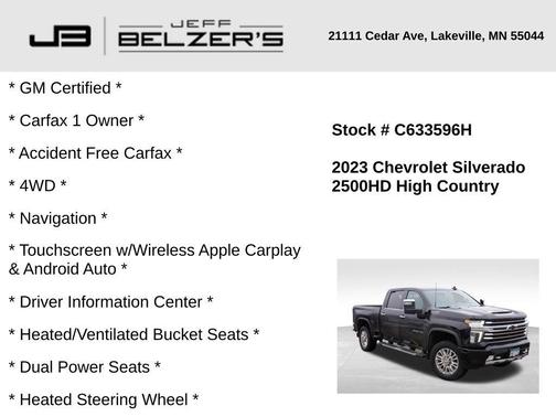 2023 Chevrolet Silverado 2500 High Country
