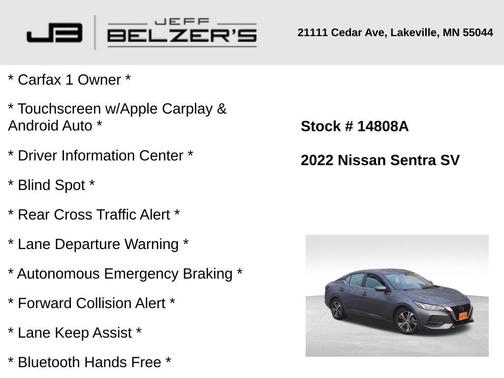 2022 Nissan Sentra SV
