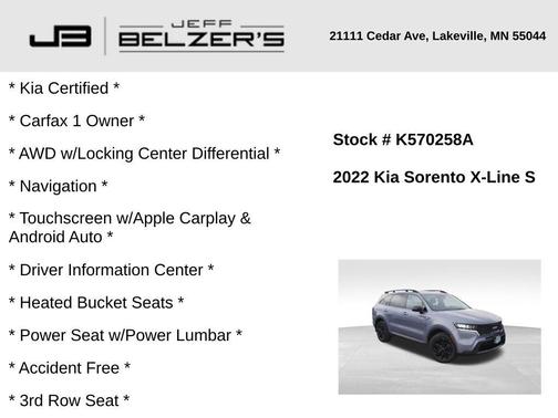 2022 Kia Sorento S