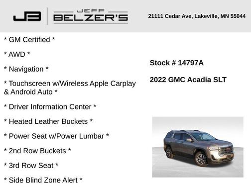 2022 GMC Acadia SLT