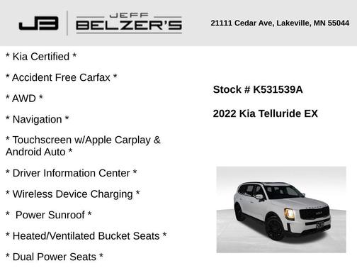 2022 Kia Telluride EX
