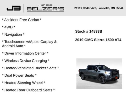 2019 GMC Sierra 1500 AT4