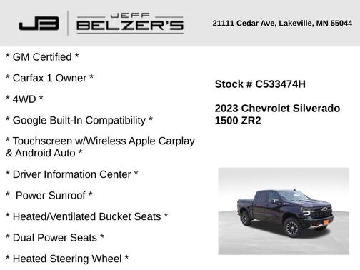 2023 Chevrolet Silverado 1500 ZR2