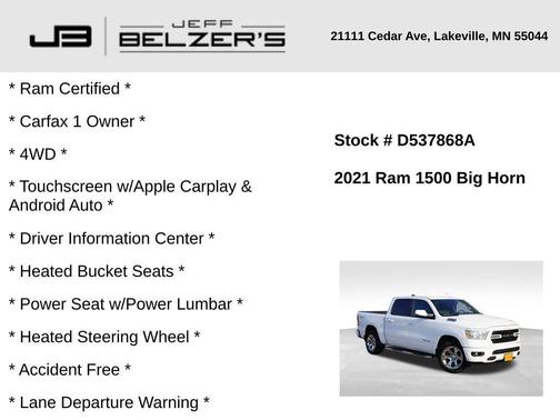 2021 RAM 1500 Big Horn