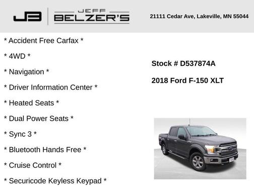 2018 Ford F-150 XLT