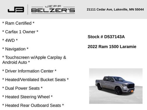 2022 RAM 1500 Laramie