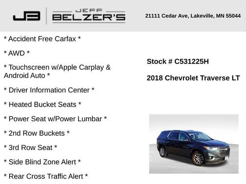 2018 Chevrolet Traverse LT Cloth