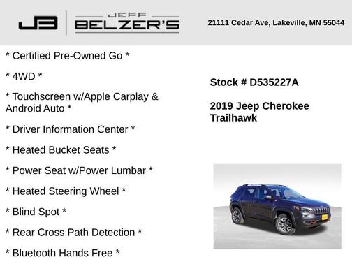 2019 Jeep Cherokee Trailhawk