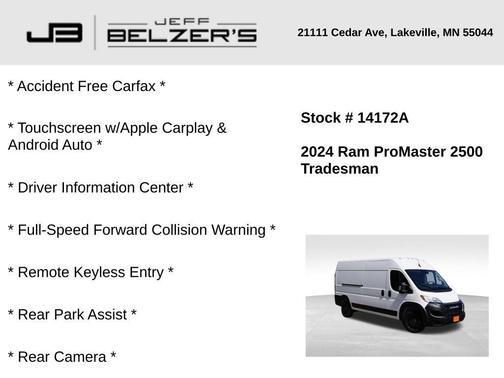 2024 RAM ProMaster 2500 High Roof