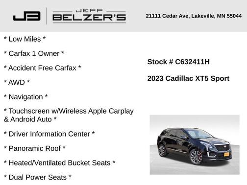2023 Cadillac XT5 Sport