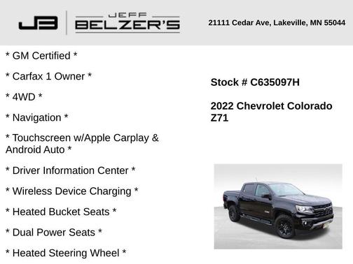 2022 Chevrolet Colorado Z71