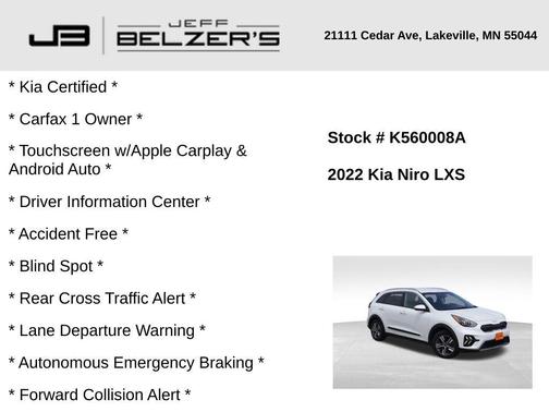 2022 Kia Niro LXS