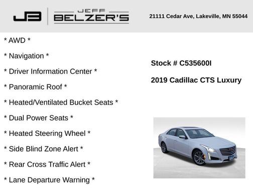 2019 Cadillac CTS 3.6L Luxury