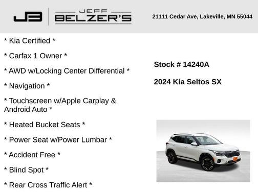 2024 Kia Seltos SX