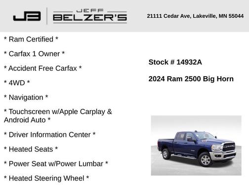 2024 RAM 2500 Big Horn