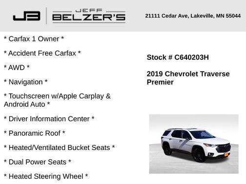 2019 Chevrolet Traverse Premier