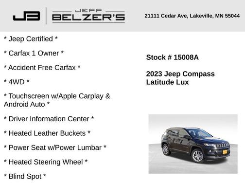 2023 Jeep Compass Latitude Lux