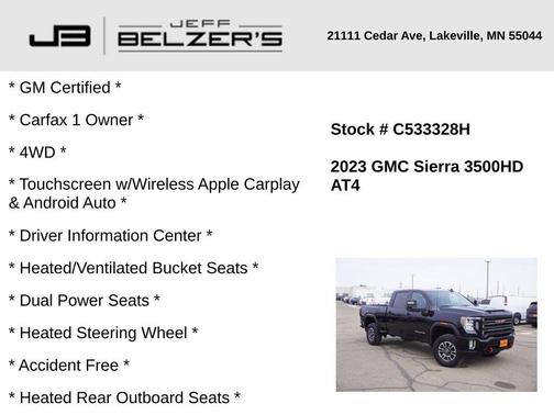 2023 GMC Sierra 3500 AT4