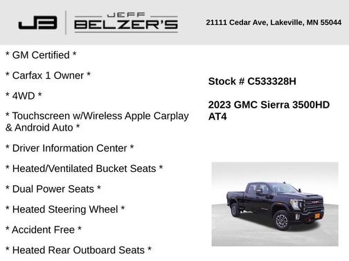 2023 GMC Sierra 3500 AT4