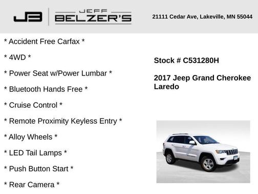 2017 Jeep Grand Cherokee Laredo