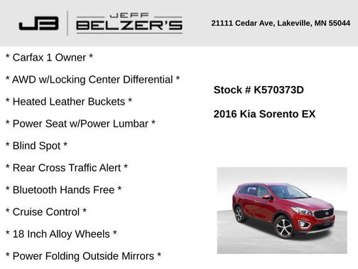 2016 Kia Sorento EX