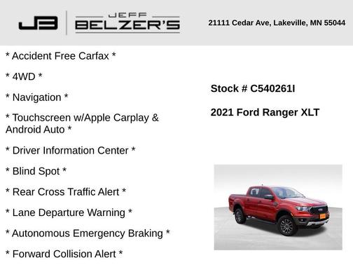 2021 Ford Ranger XLT