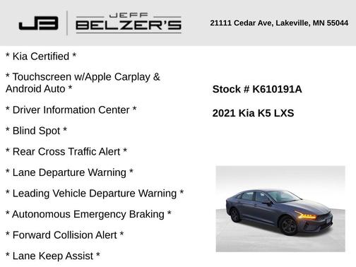 2021 Kia K5 LXS