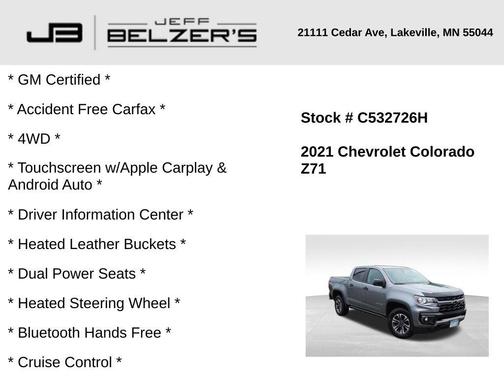 2021 Chevrolet Colorado Z71