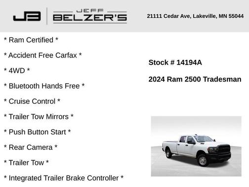 2024 RAM 2500 Tradesman