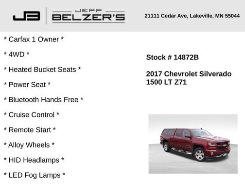 2017 Chevrolet Silverado 1500 LT