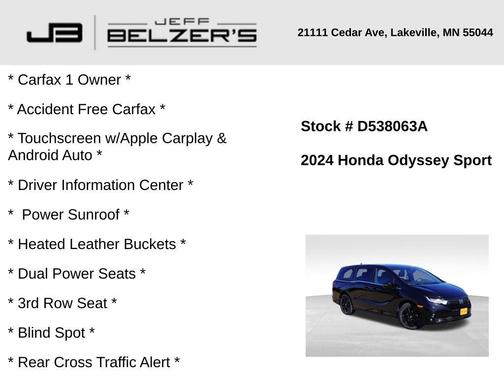2024 Honda Odyssey Sport
