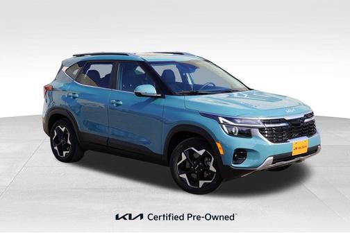 Blue 2024 Kia Seltos EX